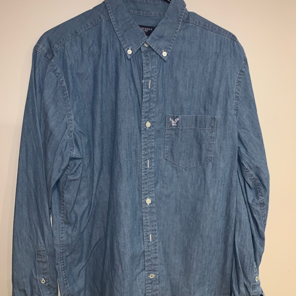 American eagle jean button down shirt!